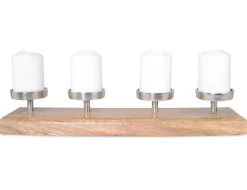 Adventskerzenhalter Mangoholz Tablett 50 x 10 cm | 74535