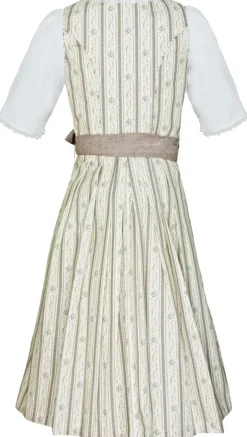 Bergweiss Trachten Kinder Dirndl Dorisa - Creme / Taupe / Rosa
