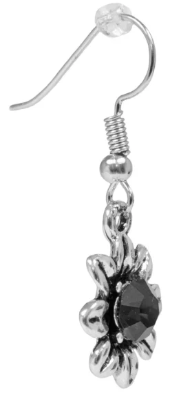 Blumen Collier mit Ohrhängern Hellblau