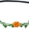 Blumen Haarband "Bella" mit kleinen Rosen | Orange