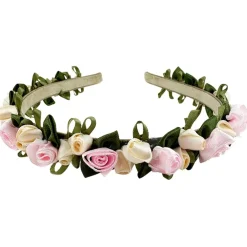 Blumen Haarreif "Rosalie" mit Rosenblüten | Rosa Creme