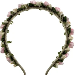 Blumen Haarreif "Rosalie" mit Rosenblüten | Rosa Creme