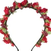 Blumen Haarreif "Sabia" mit Rosen und Blüten | Rot