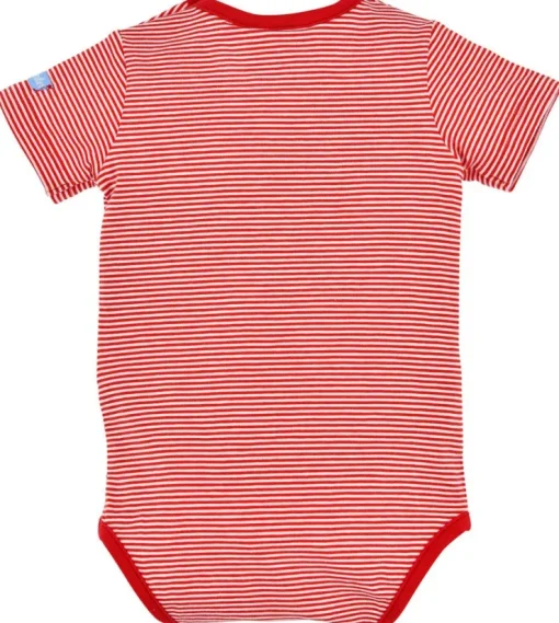 BONDI Baby Body Unterziehbody "Hirsch" 91379 | Rot / Weiß