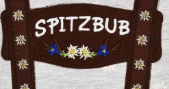BONDI Baby Body Unterziehbody "Spitzbub" 91378 | Grau