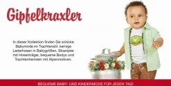 BONDI Baby Body Unterziehbody "Hirsch" 91379 | Rot / Weiß