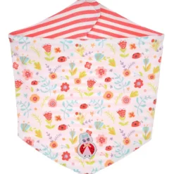 BONDI Baby Halstuch "Blümchen und Käfer" 93698 - Weiß / Bunt | Dreieckstuch