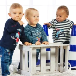 BONDI Baby Jungen Kunstlederhose - lang gefüttert 91586 | Braun