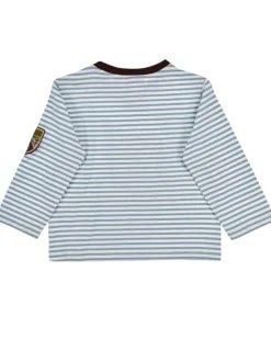 BONDI Baby Jungen Langarmshirt "Hirsch" 91776 | Stripe Blue/Offwhite