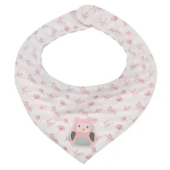 BONDI Baby Kinder Halstuch "Eule" 93737 | Rosewood Rosa
