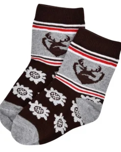 BONDI Baby Kniestrümpfe "Hirsch" 91730 | Grau - Socken