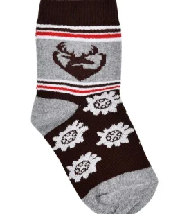 BONDI Baby Kniestrümpfe "Hirsch" 91730 | Grau - Socken