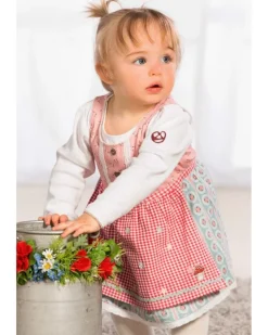BONDI Baby Mädchen Dirndl "Blumenallover" 86925 | Rose