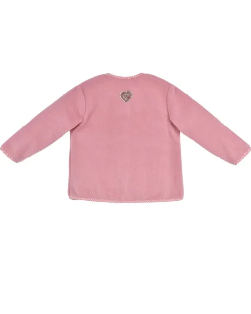 BONDI Baby Mädchen Fleecejacke "Freches Madl" 86851 | Old Rose