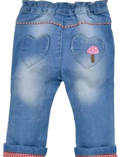 BONDI Baby Mädchen Jeans "Zuckermaus" 86854 | Blue denim