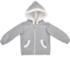 BONDI Baby Mädchen Kapuzenjacke "Wild Love" 86633 | Grey Melange