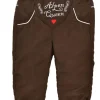 BONDI Baby Mädchen Kunstlederhose "Alpen Queen" 86683 | Braun