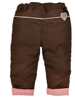 BONDI Baby Mädchen Kunstlederhose "Alpen Queen" 86683 | Braun