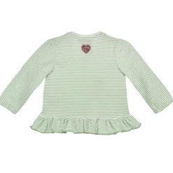 BONDI Baby Mädchen Langarmshirt "Rehkitz" 86673 | Grün/Weiß