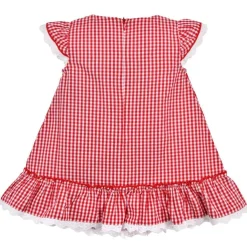 BONDI Baby Mädchen Sommerkleid "Bambi" 86757 | Rot Weiß Kariert