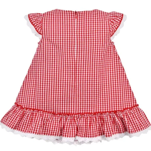 BONDI Baby Mädchen Sommerkleid "Bambi" 86757 | Rot Weiß Kariert