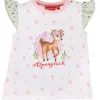BONDI Baby Mädchen T-Shirt "Bambi" 86751 | Weiß Rosa