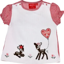 BONDI Baby Mädchen T-Shirt "Bambi" 86753 | Weiß Rot