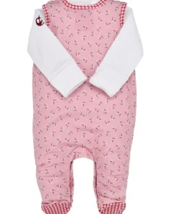 BONDI Baby Strampler Strampelanzug "Blumenallover" 86928 | Rose