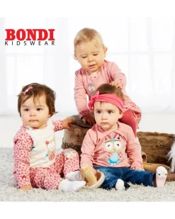 BONDI Capri Leggings "Blumenwiese" mit Stickerei 86627 - Weiß / Bunt | Baby Kinder Sommerhose
