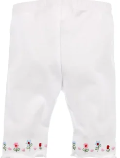 BONDI Caprilegging "Blumenranke" 86445 | Weiß