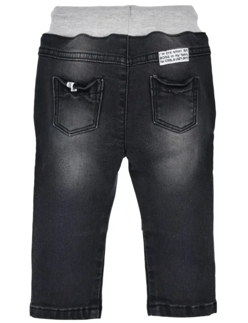 BONDI Jungen Jeans "I am the Boss" 91566 | Black Denim