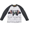 BONDI Jungen Langarmshirt "Big Wheels" 33164 | Anthrazit Melange