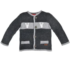 BONDI Jungen Strickjacke "Lausbub" 91583 | Anthrazit Melange