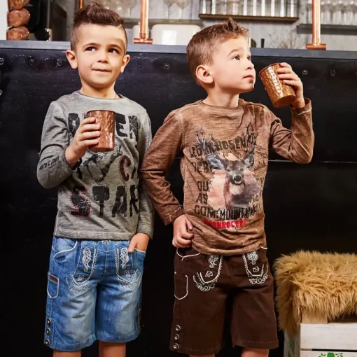 BONDI Jungen T-Shirt "Big Power" 33182 | Stone