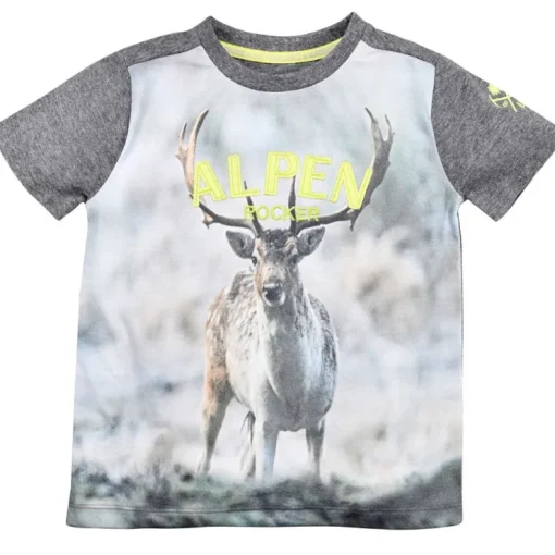BONDI Jungen T-Shirt "Hirsch" 29904 | Anthra-melange