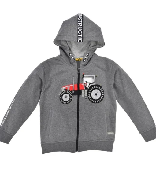 BONDI Kapuzenjacke "Traktor" für Kinder 33184 | Hoodie Anthrazit