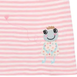 BONDI Kinder T-Shirt "Froschkönig" 86570 - Rosa / Weiß | Mädchen Kurzarmshirt