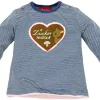 BONDI Langarm T-Shirt ´Zuckermaus´ - Blau Weiß gestreift