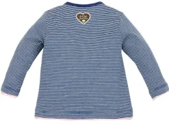 BONDI Langarm T-Shirt ´Zuckermaus´ - Blau Weiß gestreift