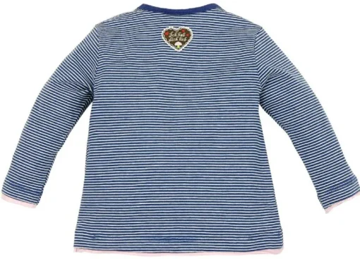 BONDI Langarm T-Shirt ´Zuckermaus´ - Blau Weiß gestreift