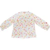 BONDI Langarmshirt "Blümchen und Käfer" 93692 - Weiß / Bunt | Pullover