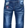 BONDI Lange Jeans "Dino" für Jungen 91435 | Baby Kinder Jogg Denim - Blau