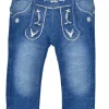 BONDI Lange Trachten Jeans "Gipfelkraxler" Jogg Denim für Jungen 91469 | Blau