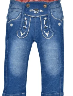 BONDI Lange Trachten Jeans "Gipfelkraxler" Jogg Denim für Jungen 91469 | Blau