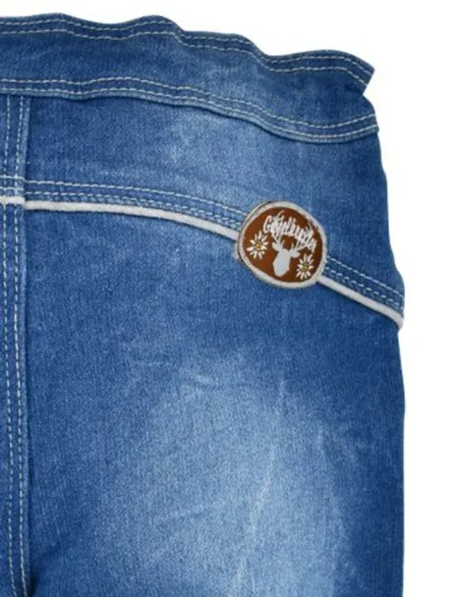 BONDI Lange Trachten Jeans "Gipfelkraxler" Jogg Denim für Jungen 91469 | Blau