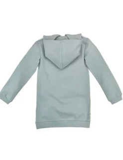 BONDI Mädchen Kapuzenkleid Hoodiekleid "Horse Love" 36215 | Oliv Grün