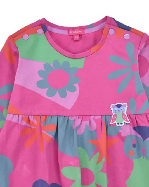 BONDI Mädchen Kleid "Blumenallover" 86969 | Pink
