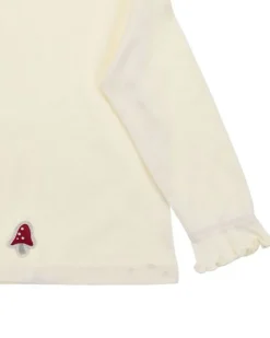 BONDI Mädchen Langarmshirt "Be nature" 86959 | Offwhite
