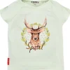 BONDI Mädchen T-Shirt "Spatzl" mit Hirschprint 26091 | Mint
