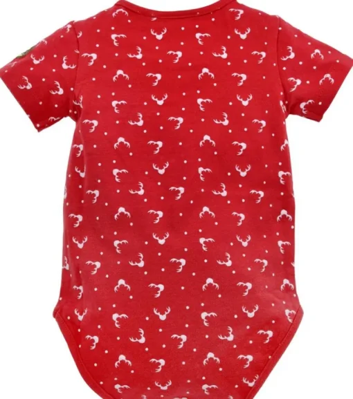 BONDI Trachten Baby Body "Prinzessin" mit Herz 86272 - Rot